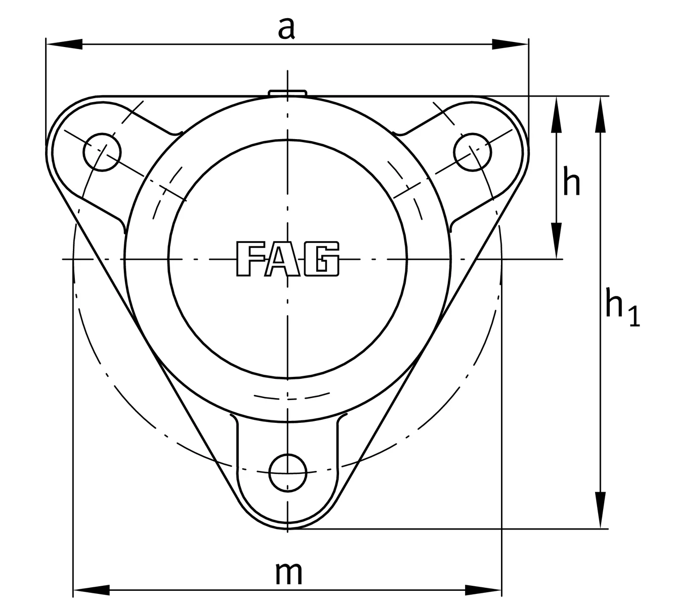 Y-образный корпус F508-B-L FAG