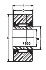 Опорные ролики NA2208 2RS INA