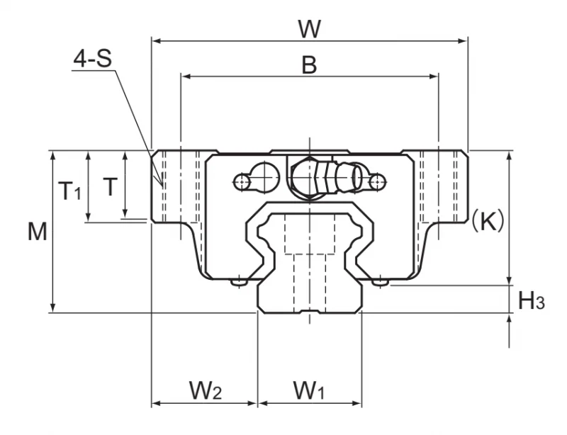 Шариковый подшипник линейного перемещения THK HSR 20M1LA THK