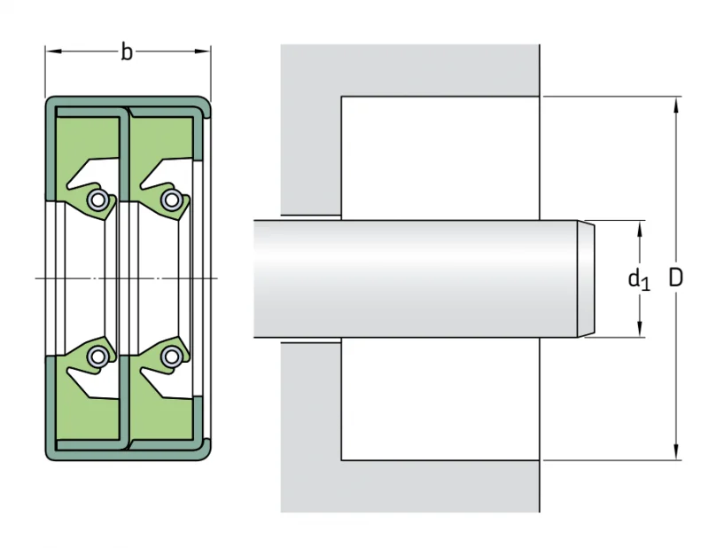 Уплотнения в сборе 850×910×50 HDSE1 RR SKF