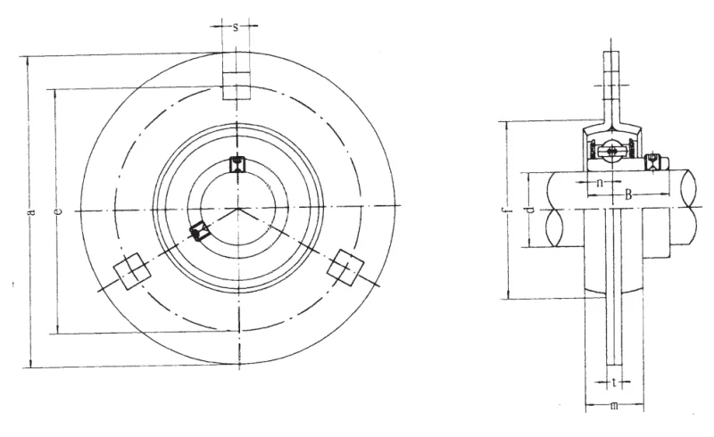 Подшипник для корпусов SBPF 206-18 FBJ