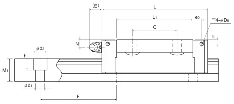Шариковый подшипник линейного перемещения THK SSR 15XTB1 THK — изображение 2