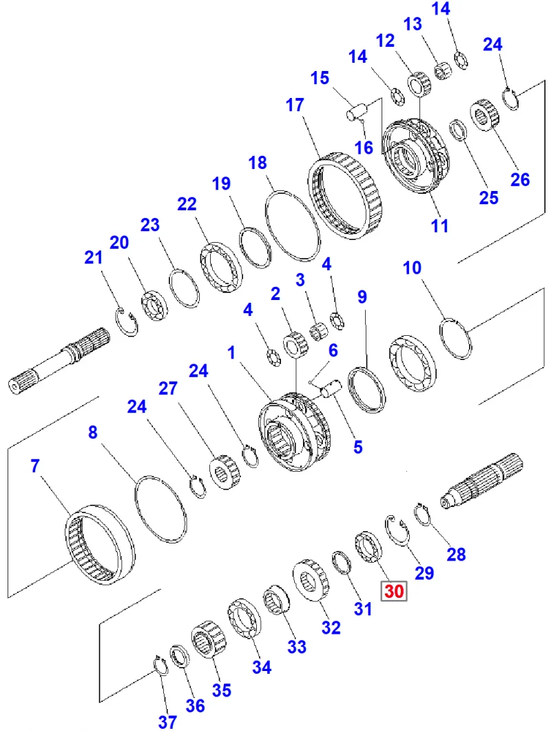 Подшипник KOMATSU 06030-06015