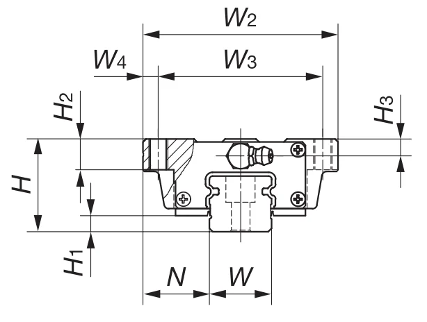 Шариковый подшипник линейного перемещения LWHT 20 С2BSLMT1SP/V IKO