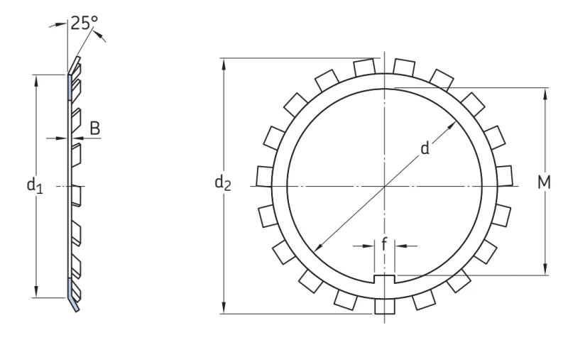 Стопорные шайбы и зажимы MB30 SKF