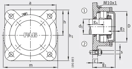 Разъемные корпуса F522-WA-L FAG