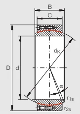 Шарнирные головки GE 900 DW INA