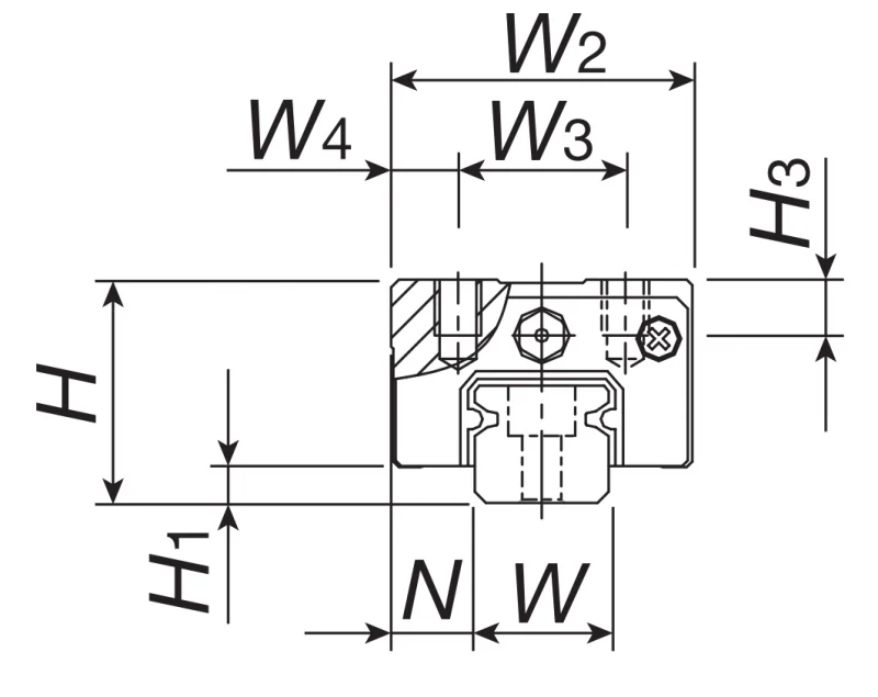 Шариковый подшипник линейного перемещения MHDC 12 С2SLT0HS2 IKO
