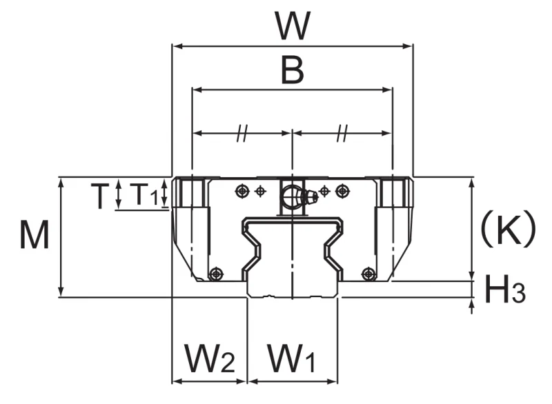 Шариковый подшипник линейного перемещения THK SRG 35SLC THK