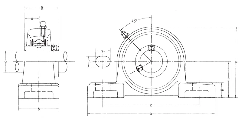 Подшипник для корпусов SP UCP 203-11 CD FBJ
