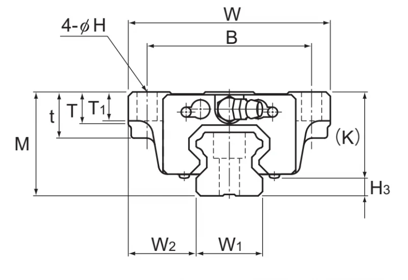 Шариковый подшипник линейного перемещения THK HSR 15M1B THK