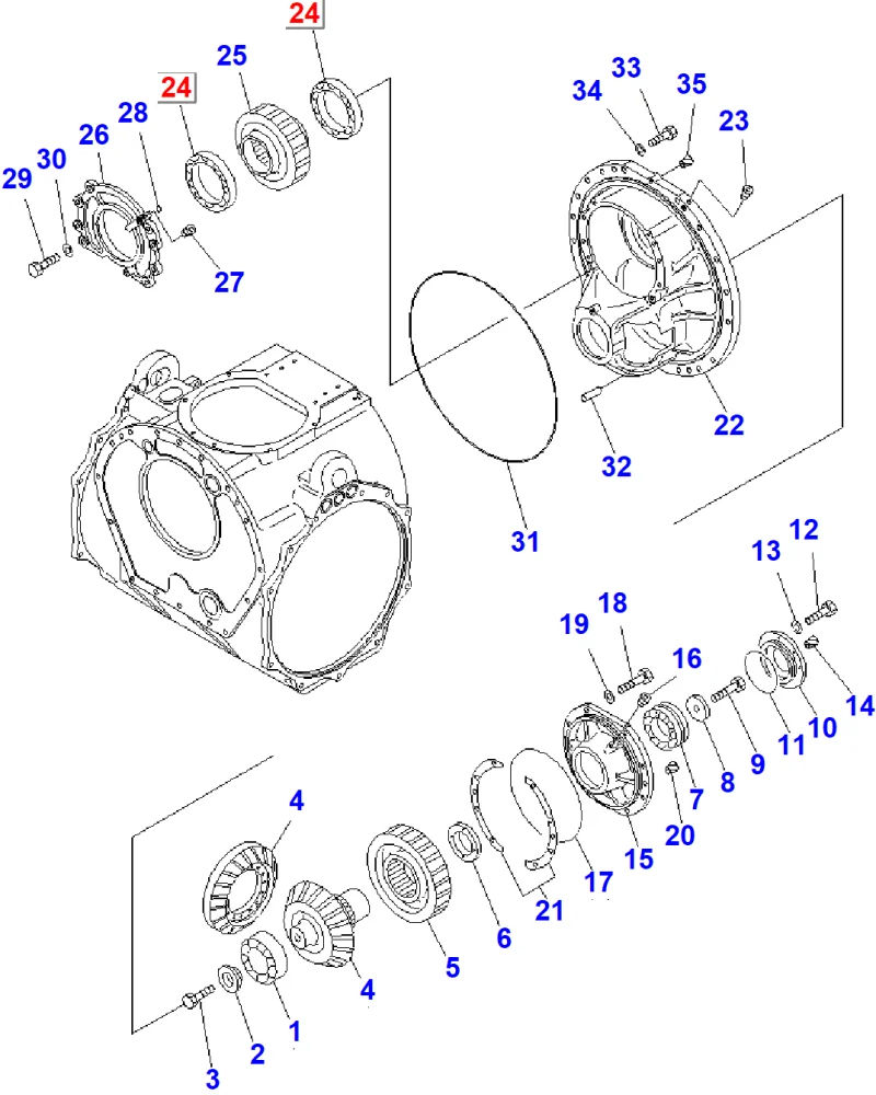 Подшипник KOMATSU 195-09-18270
