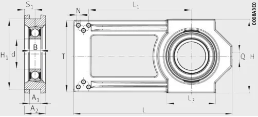 Разъемные корпуса PTUE-55X310X146-IC INA
