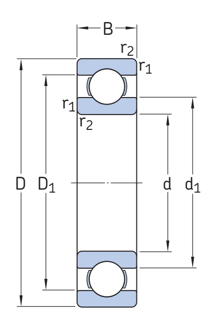 Шариковый радиальный подшипник 6326/HC5C3S0VA970 SKF