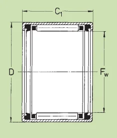 Сферический подшипник скольжения SCE1212PP INA