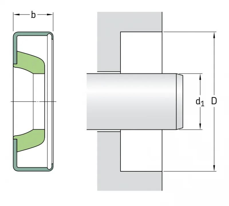 Уплотнения в сборе 45×52×4 HM4 R SKF