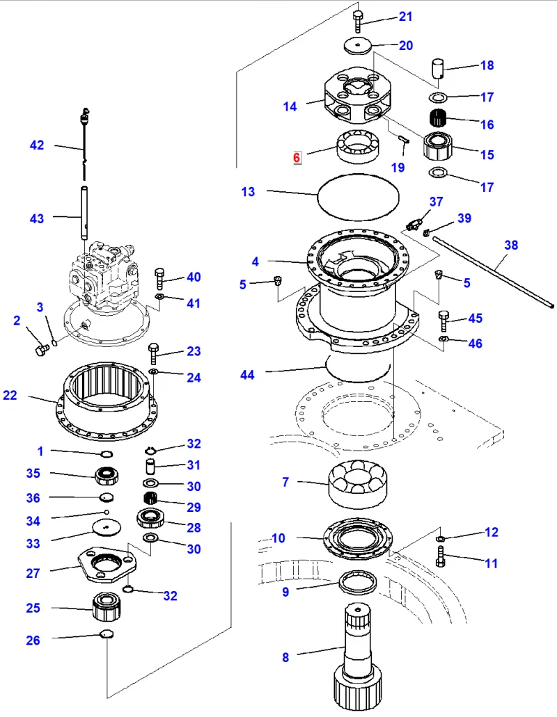 Подшипник KOMATSU 208-26-71530