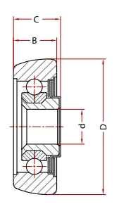 Специальный подшипник TW 80-12-27-29-FC BECO