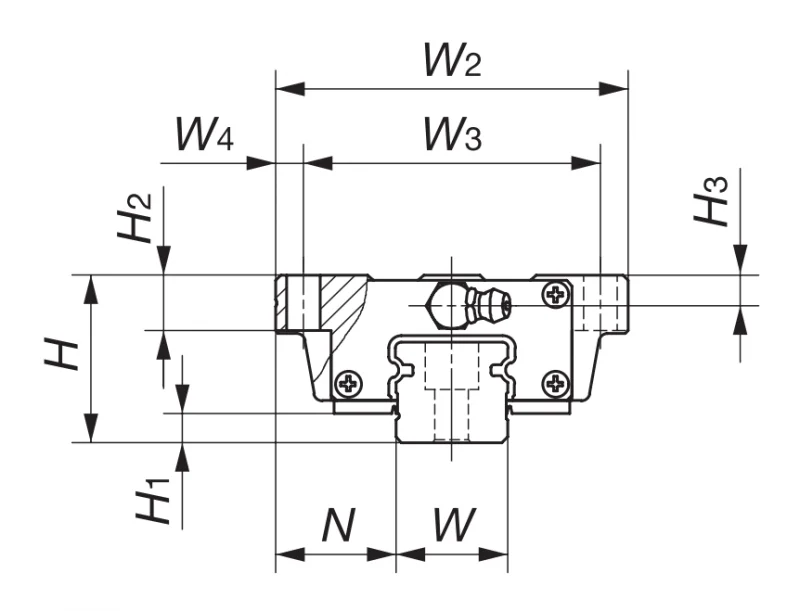Шариковый подшипник линейного перемещения LWH 45 С1BSLMT0H IKO