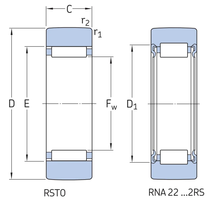 Опорные ролики RSTO25 SKF