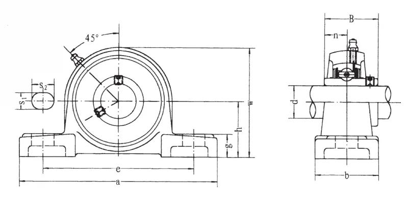 Подшипник для корпусов UCP 312-36 FBJ