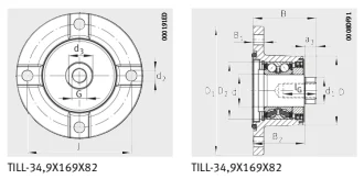 Разъемные корпуса TILL-34,9X169X82 INA