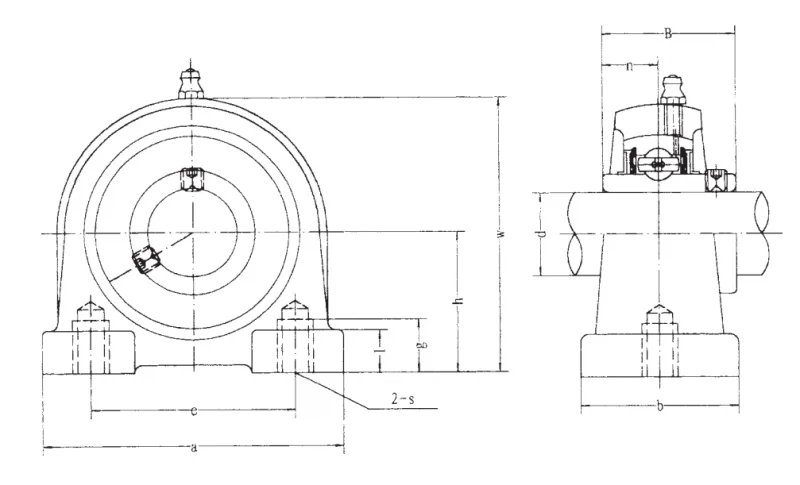 Подшипник для корпусов UCPA 213-40 FBJ