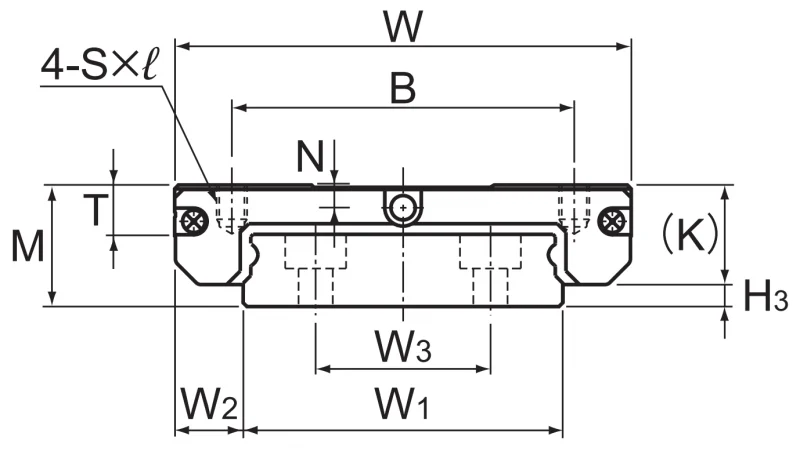 Шариковый подшипник линейного перемещения THK 1 SRS 15WN THK