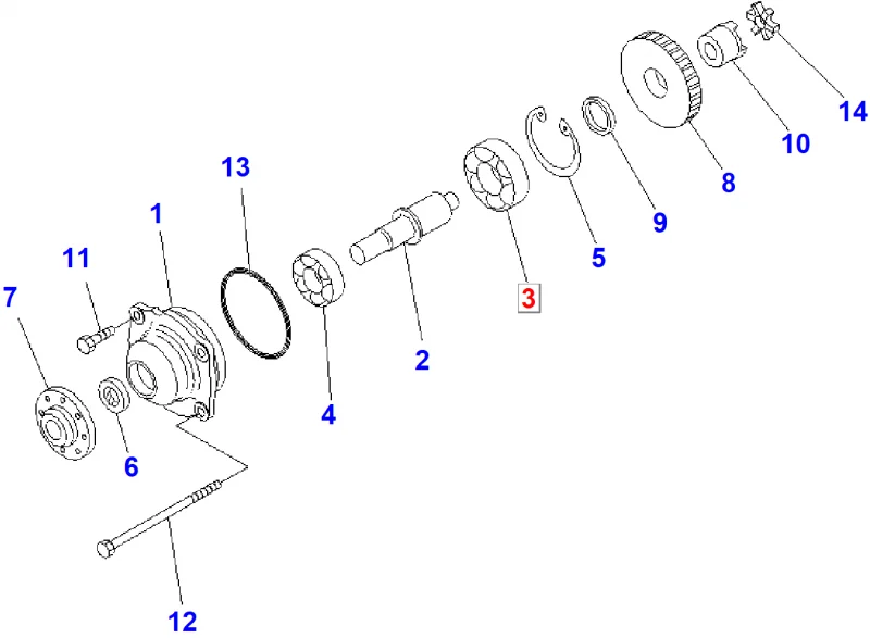 Подшипник KOMATSU 06330-06309