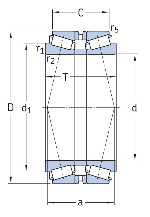 Однорядный конический роликовый подшипник 32024T84X/QDBC200 SKF
