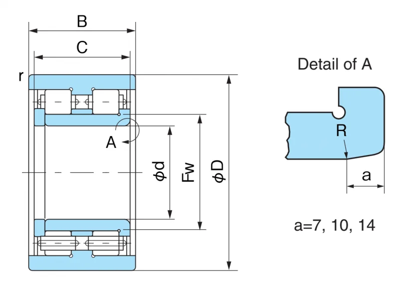 Подшипник скольжения FCD120S21 Nachi