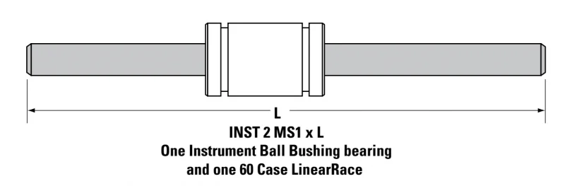 Миниатюрный шариковый втулочный подшипник INST4MS1 Thomson