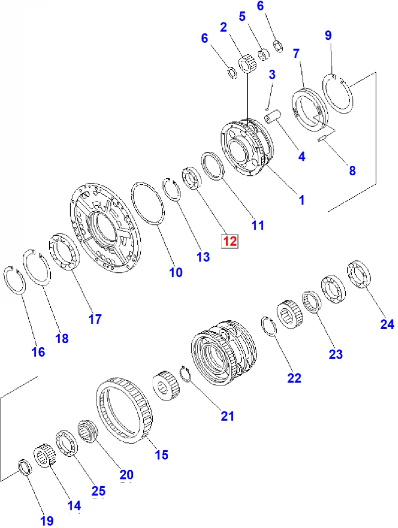Подшипник KOMATSU 195-15-59110