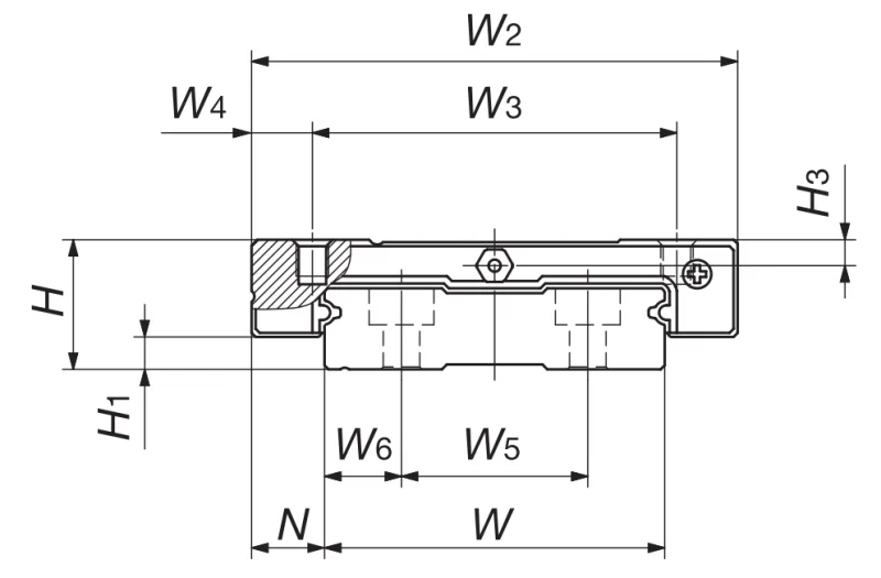 Шариковый подшипник линейного перемещения THK MLFG42C1HS2 IKO