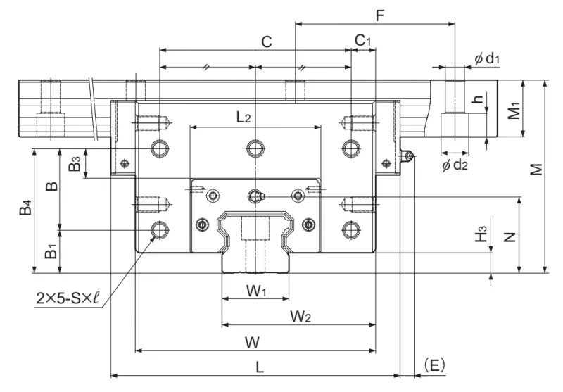 Шариковый подшипник линейного перемещения THK 3 SCR 35P THK
