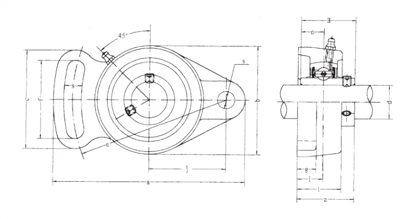 Подшипник для корпусов UCFA 204-12 FBJ