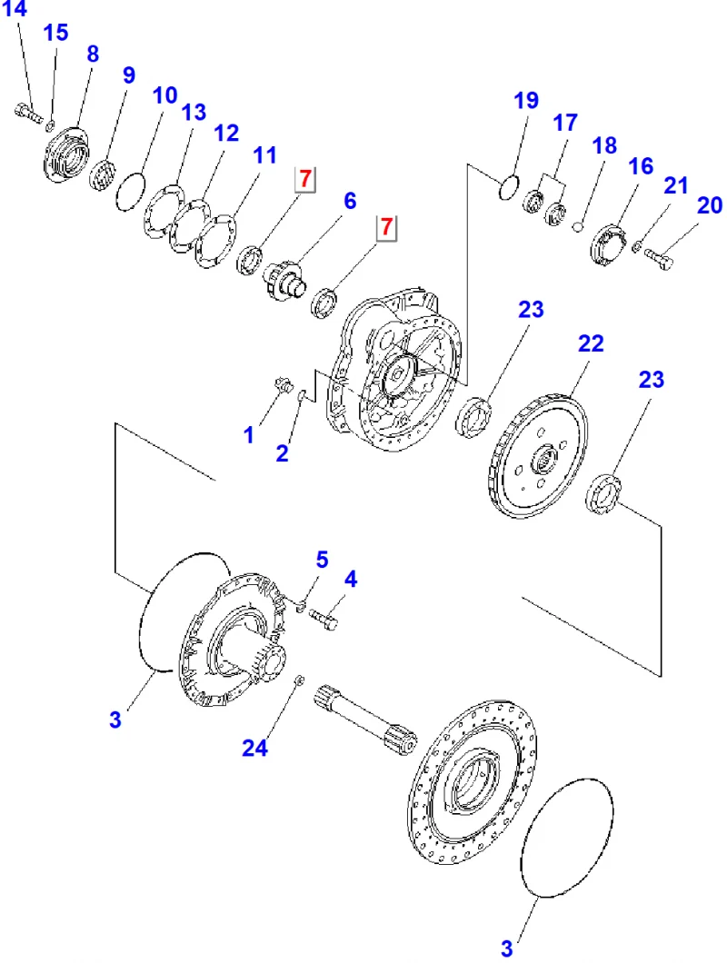 Подшипник KOMATSU 14X-27-11231
