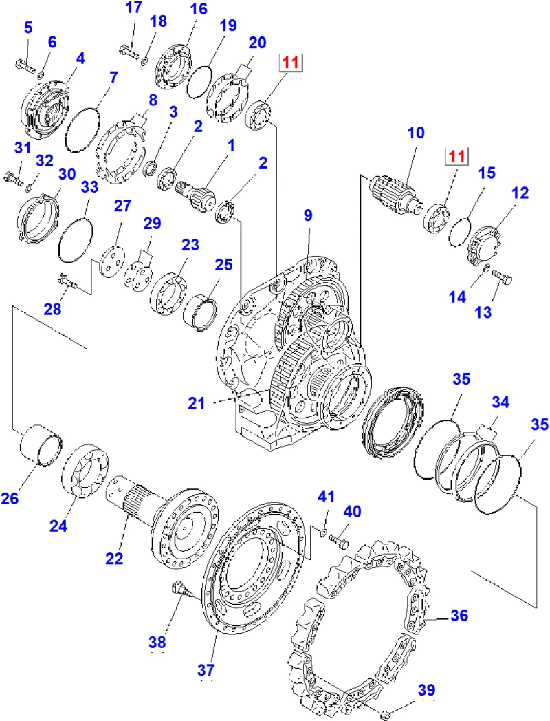 Подшипник KOMATSU 134-27-61270