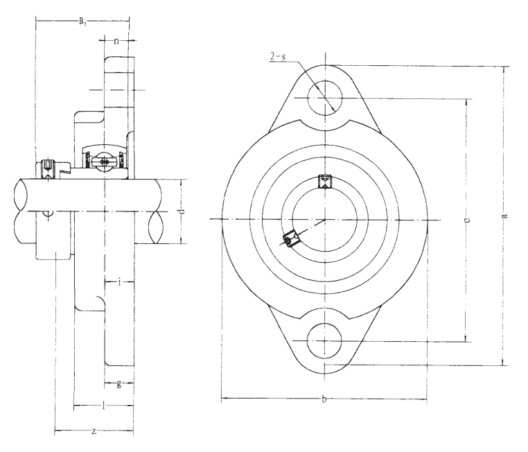 Подшипник для корпусов SALF 205 FBJ
