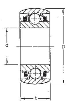 Шариковый радиальный подшипник W209PPB2 FBJ