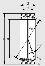 Шарнирные головки GE 500 DO INA