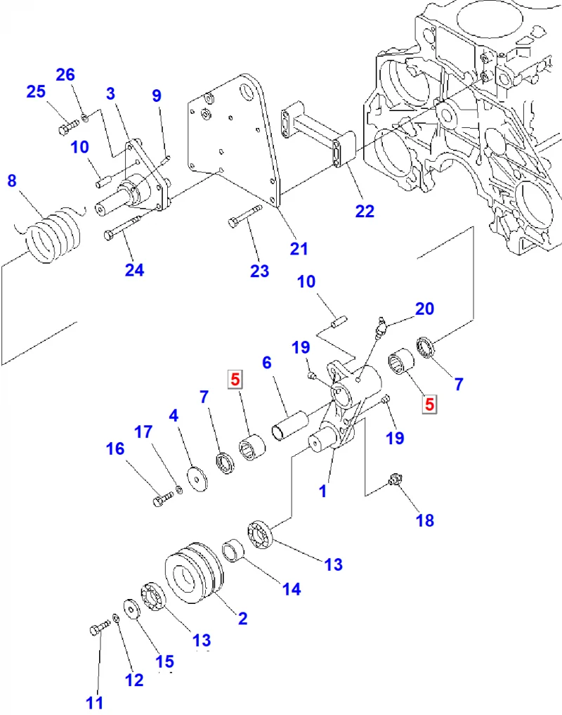 Подшипник KOMATSU 6162-64-3910
