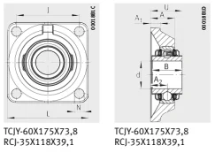 Разъемные корпуса TCJY-60X175X73,8-IA03 INA