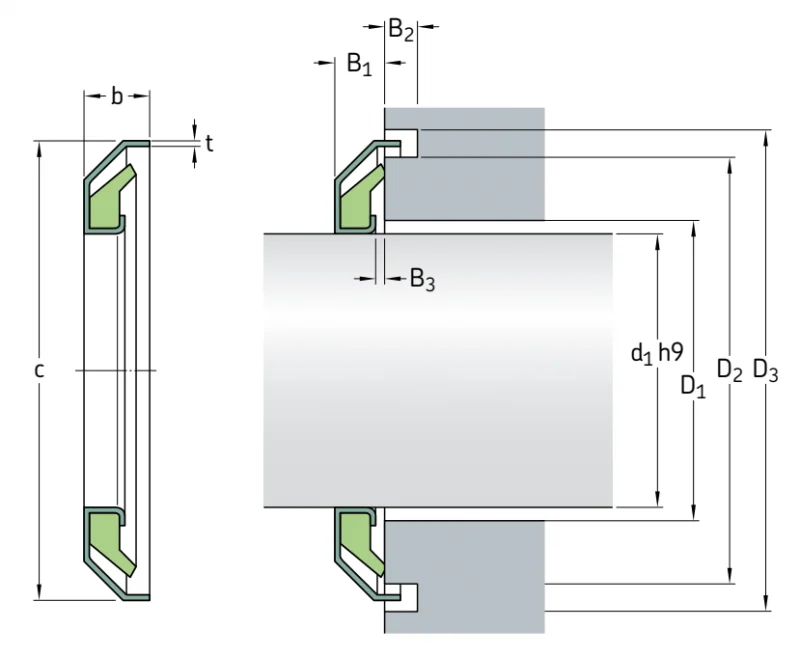 V-образные уплотнения MVR2-85 SKF