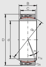 Шарнирные головки GE 500 DW-2RS2 INA