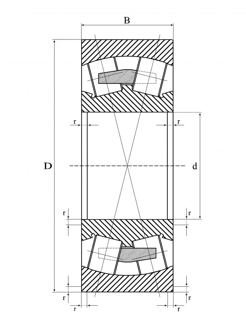 Сферический роликовый подшипник 23038EM W33 C3 Timken