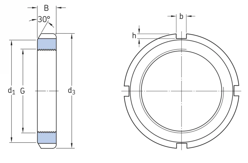 Стопорные гайки KM12 SKF