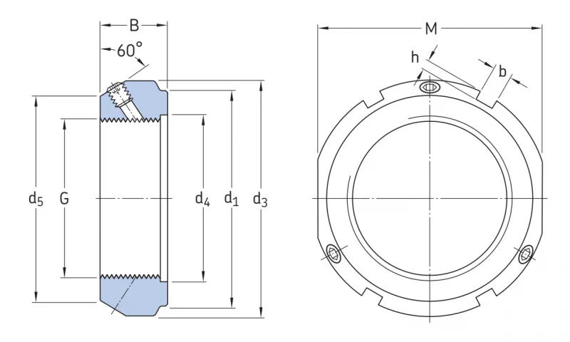 Стопорные гайки KMT8 SKF