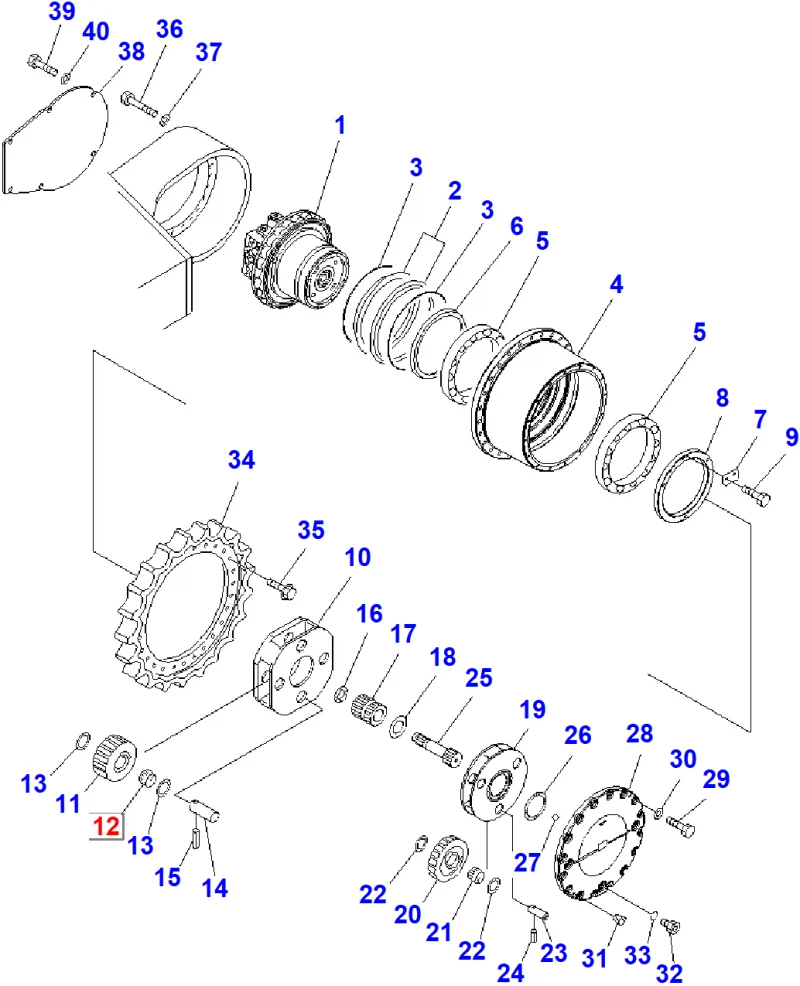 Подшипник KOMATSU 208-27-71710