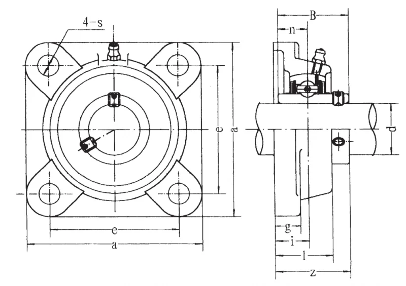 Подшипник для корпусов UCF 319-58 FBJ